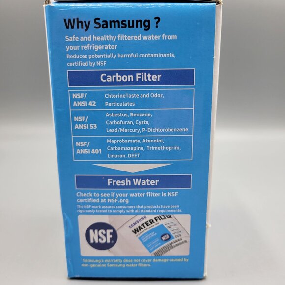 Samsung Water Filter DA29-00003G Ice & Water Refrigerator Genuine 1 PACK SEALED - Picture 4 of 11